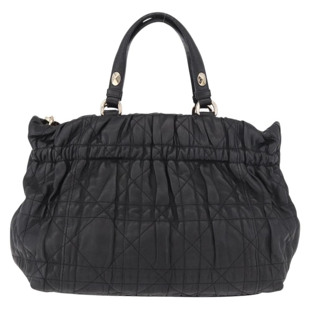 Dior Cannage Lambskin Lady Dior Handbag Black